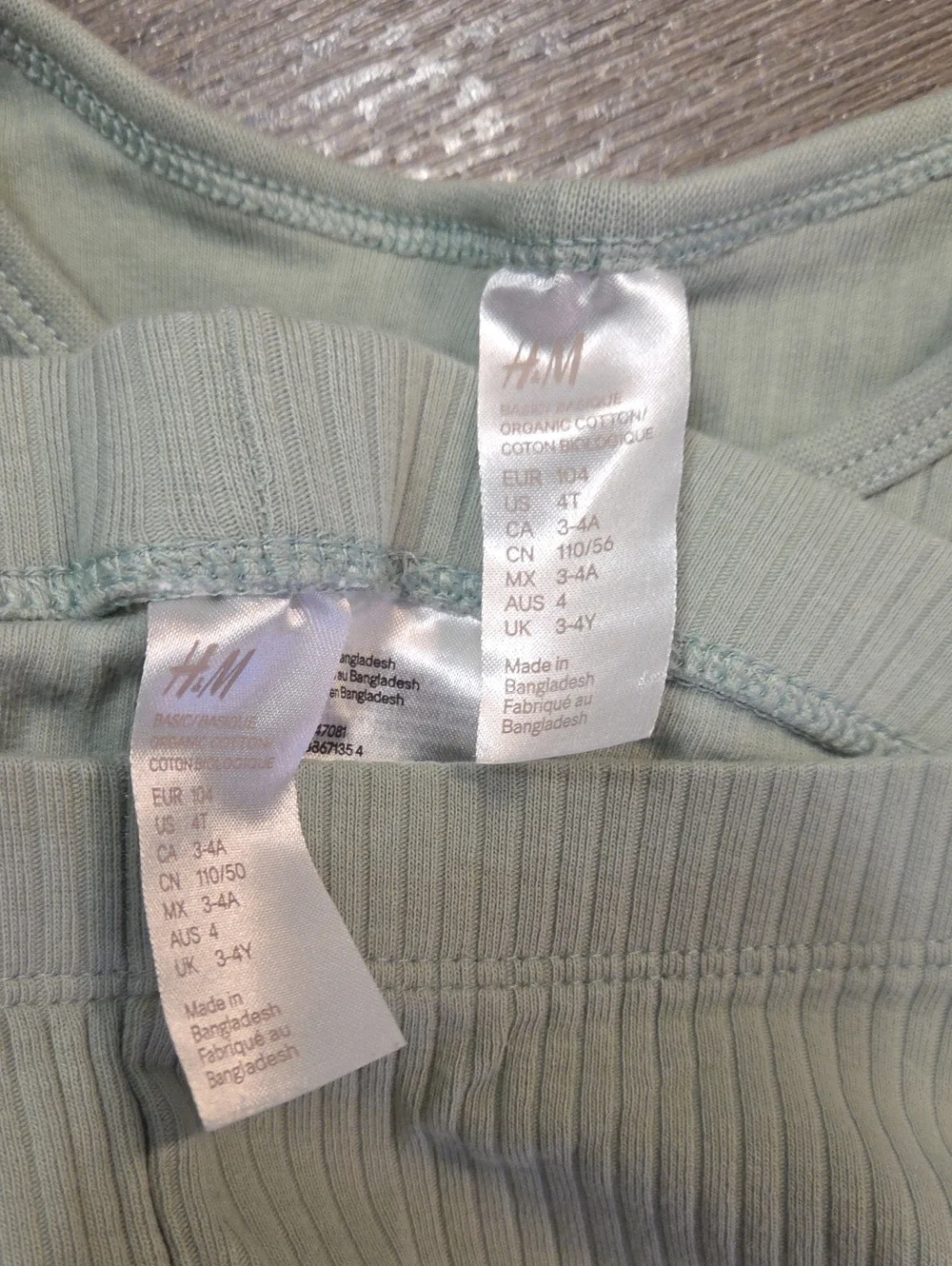 H&M • 2 Two-Piece Sets (4T) Ribbed Tee & Shorts